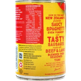 Watties Spaghetti with Sausages 420g