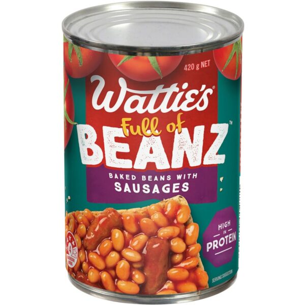 Watties Baked Beans & Sausages 420g