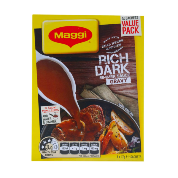 Maggi Rich Dark Gravy Mix Value Pack 4x17g