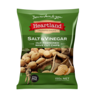 Heartland Potato Chips Salt & Vinegar 150g