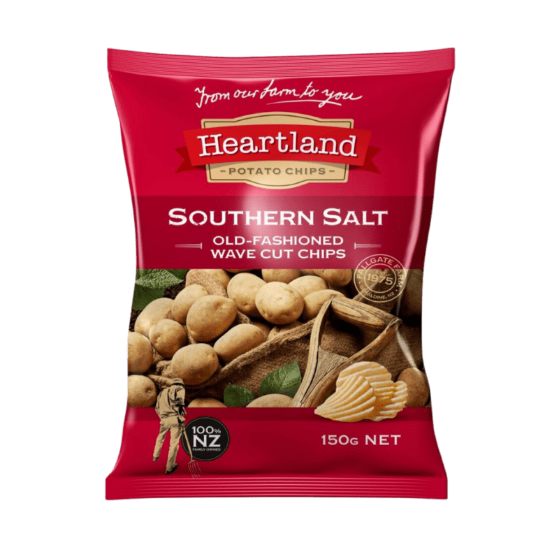 Heartland Potato Chips Southern Salt 150g