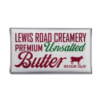 Lewis Road Creamery Premium Butter Unsalted 250g