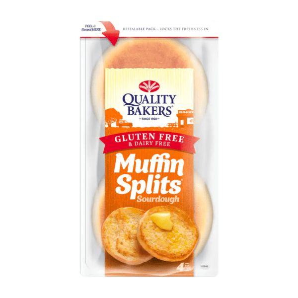 Quality Bakers English Muffins Sourdough Gluten Free 4 Splits 270g