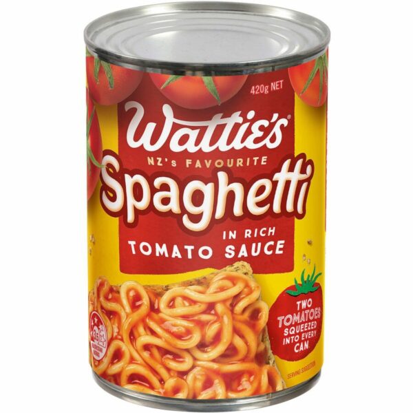 Watties Spaghetti In Tomato Sauce 420g