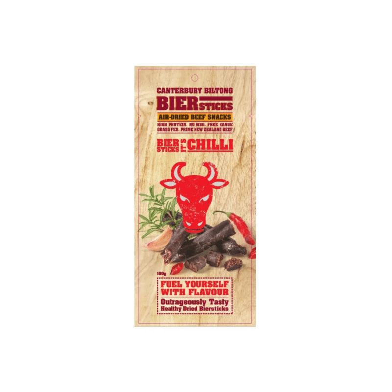 Canterbury Biltong (Jerky) Italian Biersticks (4 Stick Pack) 100g