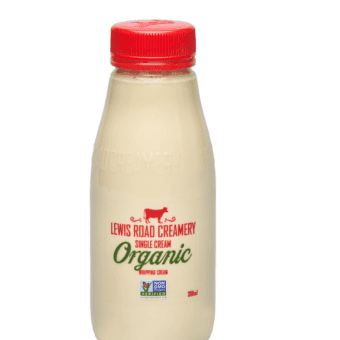 Lewis Road Creamery Fresh Organic Single Cream 300ml