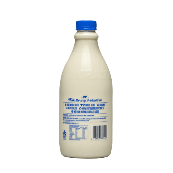 Lewis Road Creamery Organic Homogenised Milk 1.5L