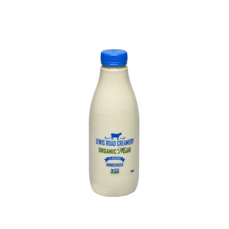 Lewis Road Creamery Organic Homogenised Milk 750ml