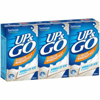 Sanitarium Up & Go Breakfast Drink Vanilla Ice 3 x 250ml