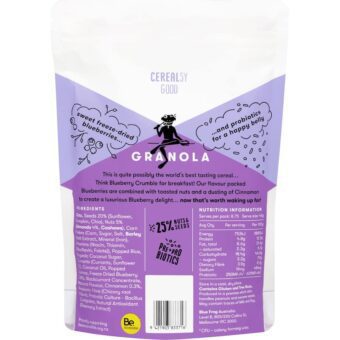 Blue Frog Granola Blueberry Almond Cinnamon