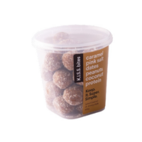Frooze Balls KISS Bites Caramel Pink Salted Peanuts 30 Ball Pottle 420g