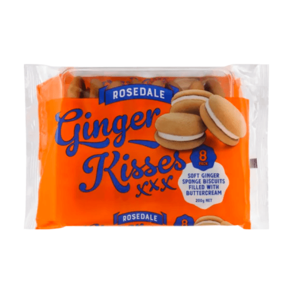 Rosedale Kisses Ginger 8x 200g