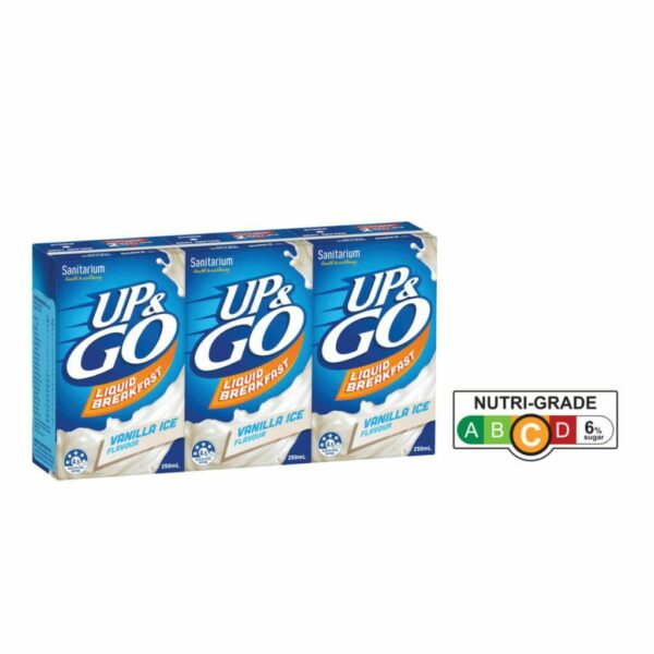 Sanitarium Up & Go Breakfast Drink Vanilla Ice 3 x 250ml Pack