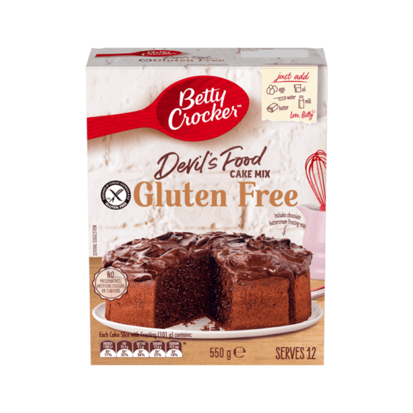 Betty Crocker Cake Mix Devils Food Cake Gluten Free 550g