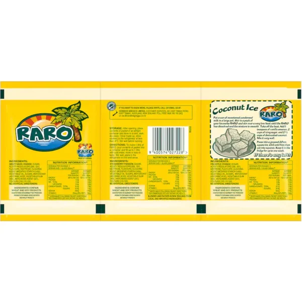 Raro Bahama Breeze Sachet 3pk 240g