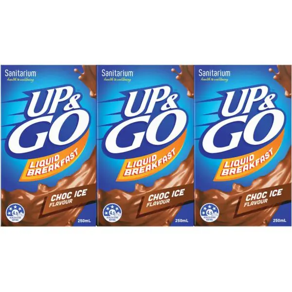 Sanitarium Up & Go Breakfast Drink Choc Ice 3 x 250ml Pack
