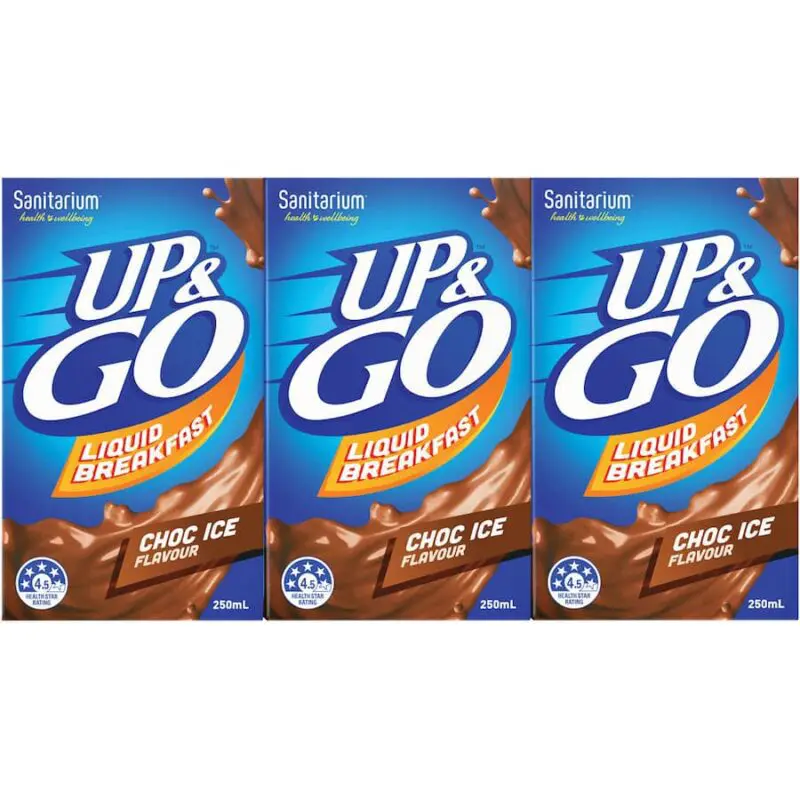Sanitarium Up & Go Breakfast Drink Choc Ice 3 x 250ml Pack