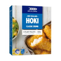 Sealord Classic Crumb Flaky Hoki Fillets 480g
