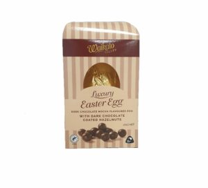 Waikato Valley Chocolates Dark Chocolate Mocha Egg with Hazelnuts 285g
