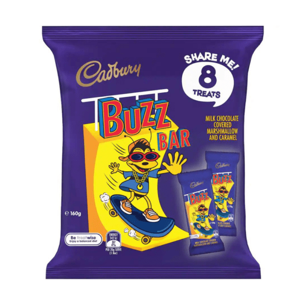 Cadbury Share Pack Buzz Bar Chocolates 160g