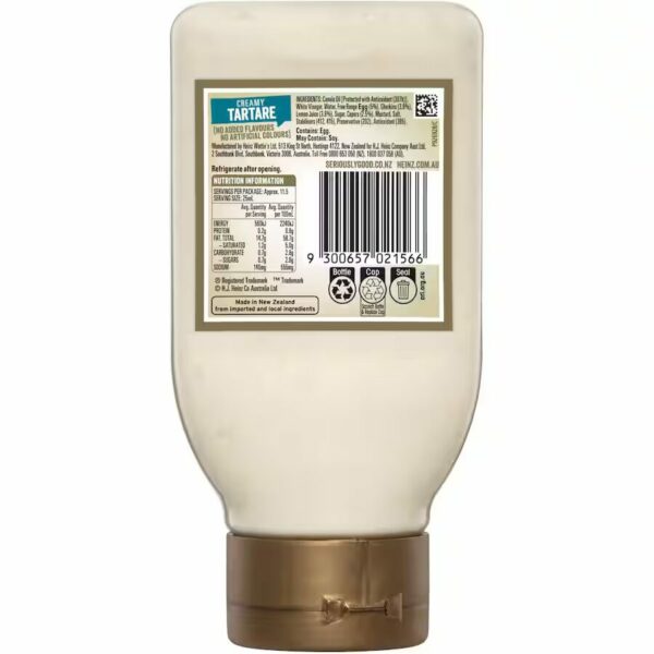 Heinz Seriously Good Tartare Sauce 295ml