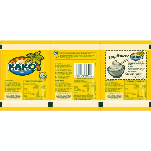 Raro Sachet Sunshine Coast 3pk 240g