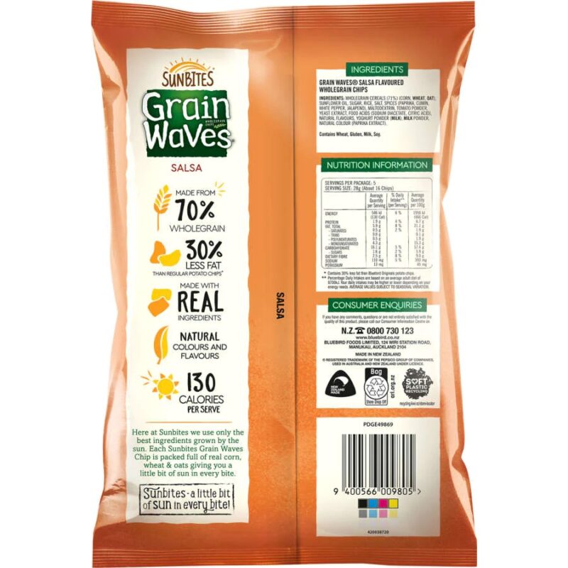 Sunbites Grainwaves Wholegrain Chips Salsa
