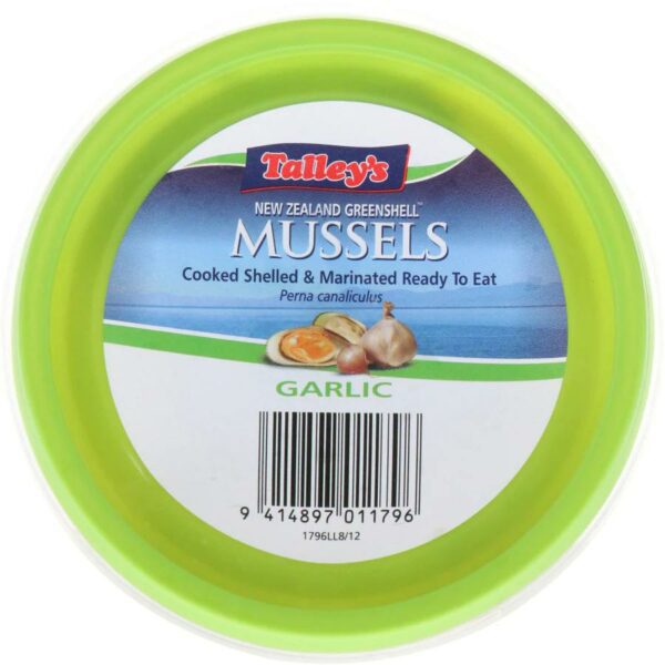 Talleys Mussels Cooked Garlic Marinated