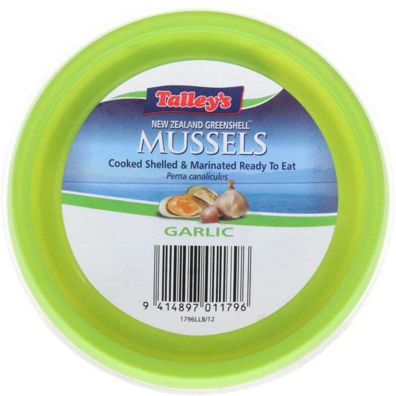 Talleys Mussels Cooked Garlic Marinated
