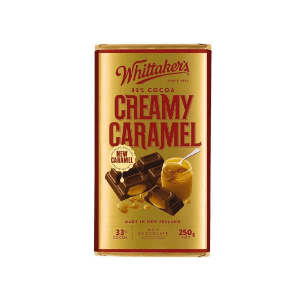 Whittakers Chocolate Block Creamy Caramel 250g