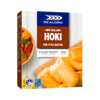 Sealord Fish Fillets Hoki In Pub Style Batter 450g