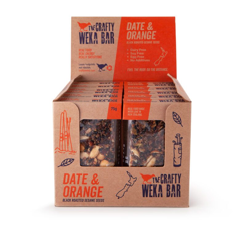 Crafty Weka Date & Orange Bar Box Open