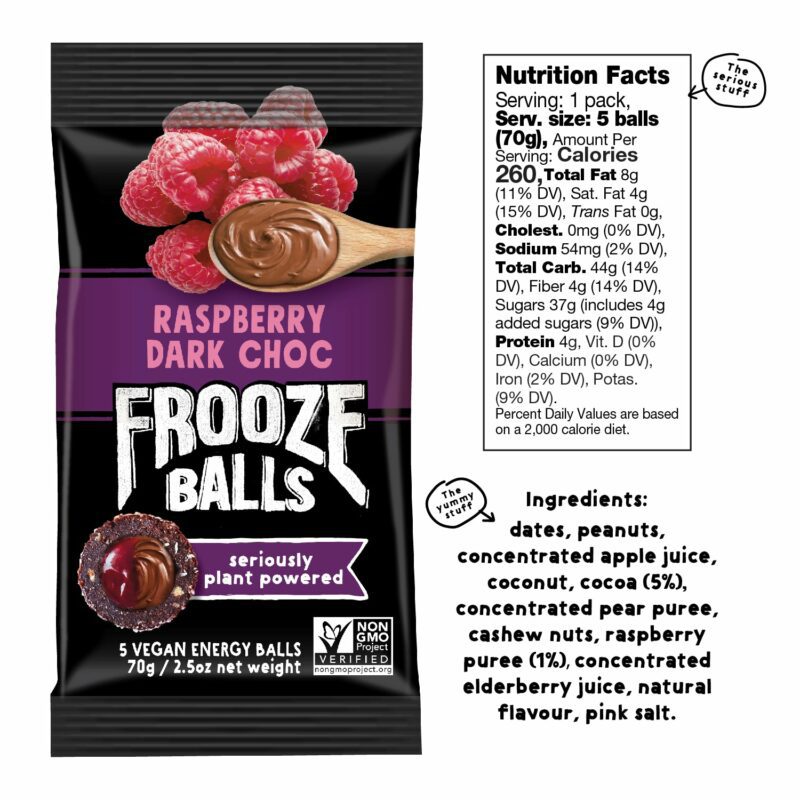 Frooze Balls Raspberry Dark Chocolate 5 Ball Pack 70g