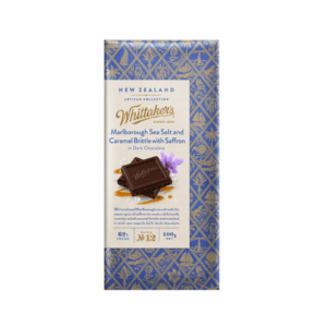 Whittakers Artisan Collection Chocolate Block Marlborough Salt & Caramel with Saffron 100g SALE