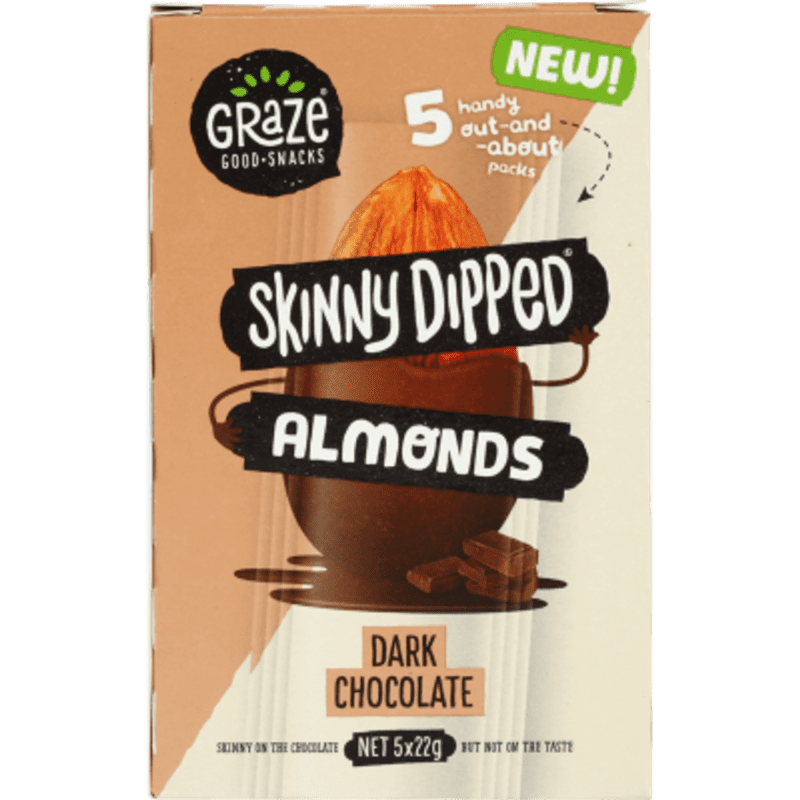 Graze Skinny Dipped Almonds Dark Chocolate 110g