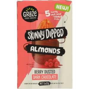 Graze Skinny Dipped Berry Dusted Dark Chocolate Almonds 110g