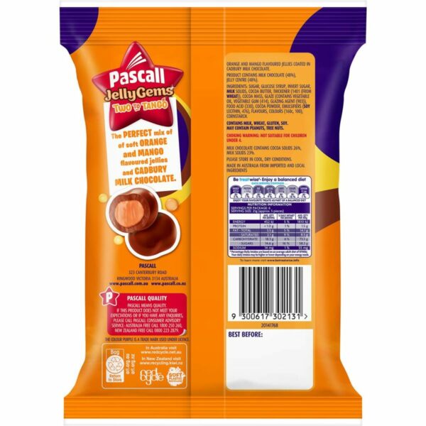 Cadbury Pascall Jelly Gems Two To Tango 150g