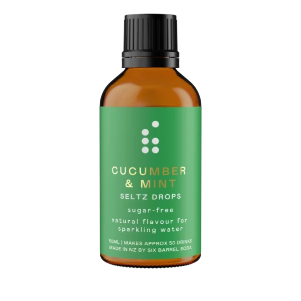 Six Barrel Soda Cucumber & Mint Seltz Drops 50ml