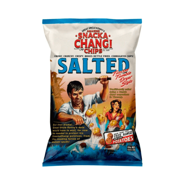 Snacka Changi Chips Salted Kettle Fried Potato Chips 150g