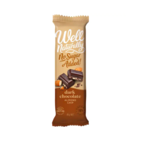 Well Naturally Dark Chocolate Almond Chip 45g