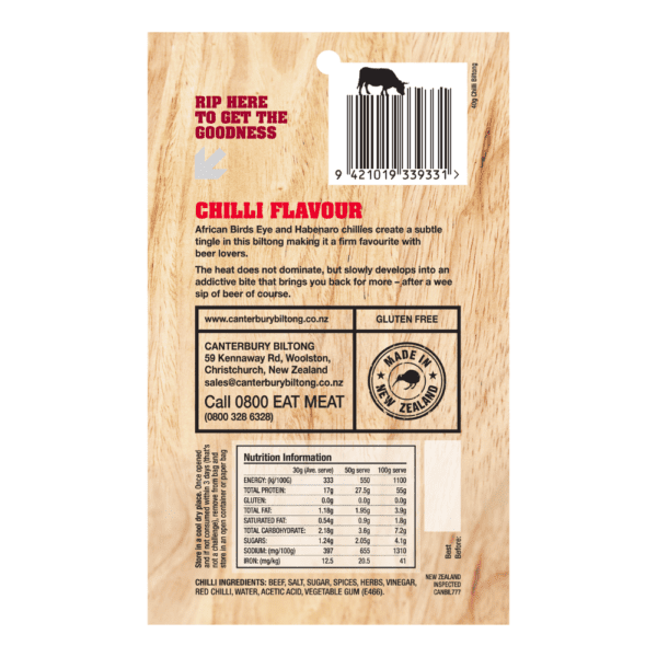 Canterbury-Biltong-Jerky-Chilli-40g-Nutritional-Information