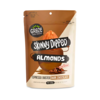 Graze Skinny Dipped Almonds Espresso Dusted Dark Chocolate