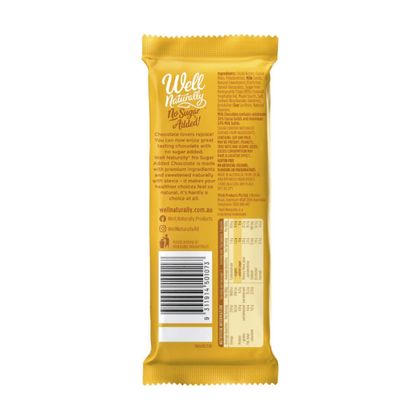 Well Naturally Milk Chocolate Honeycomb