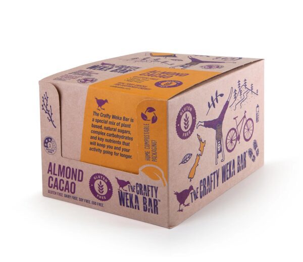 Crafty Weka Gluten Free Almond Cacao Bar Carton